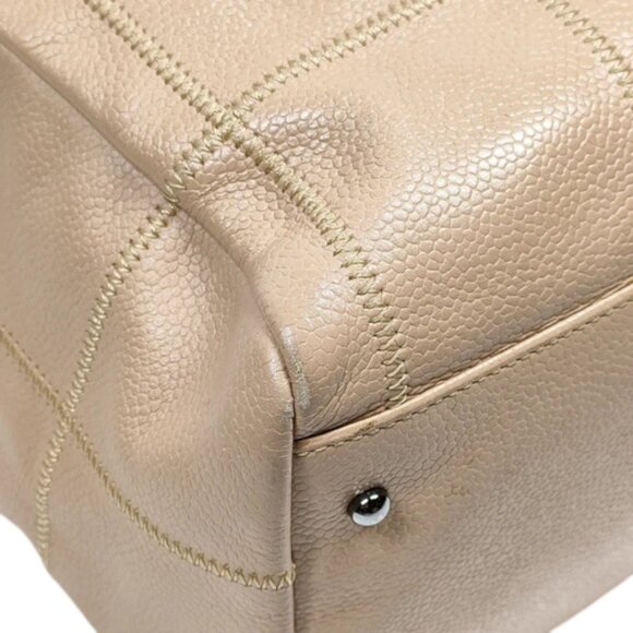 500525BU (S6) Chanel Hand Bag Brown Caviar Skin - Picture 5 of 9